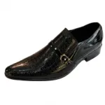 Chaussures de ville homme avec bande auto-agrippante