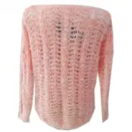 Pull femme à fil poilu