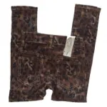 Jeans marron foncé léopard pour fille