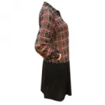 Robe à carreaux deux tons