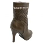 Bottines matelassées avec chaîne dorée