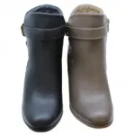 Bottines compensées avec arrière matelassé