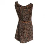 Robe imprimée fantaisie avec ceinture assortie