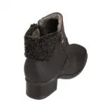 Magnifiques bottines fourrées avec bout carré