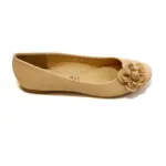 Ballerines ornées de motif fleur devant