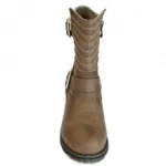 Bottines avec montant surpiqué