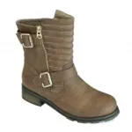 Bottines avec montant surpiqué