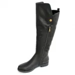 Bottes avec zip sur les côtés et talon clouté