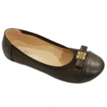 Ballerines perforées avec motif noeud