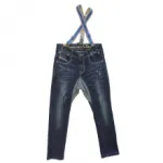 Jeans sarouel avec bretelles