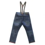 Jeans délavé garçon avec bretelles