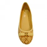 Ballerines en dentelle avec nœuds et médaillons
