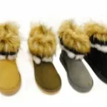 Bottines fashions avec fourrures pour femme