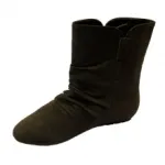 Bottines ornées de pompons sur le côté