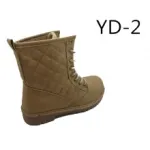 Bottines matelassées avec lacet