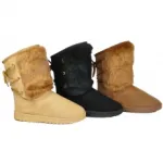 Bottines fourrées avec lacets à l’arrière