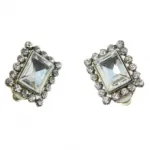 Boucles d’oreilles clips décorées de pierres