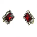 Boucles d’oreilles clips décorées de pierres