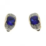 Boucles d’oreilles clips fantaisies parées de pierres