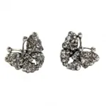 Boucles d’oreilles papillons parées de strass