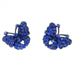 Boucles d’oreilles papillons parées de strass