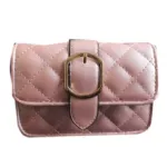 Sac de soirée matelassé avec languette à boucle