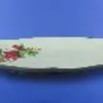 Plat pour le poisson blanc avec décalcomanie, 36 cm