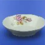 Saladier "Tulipe" blanc avec décalcomanie, 16 cm