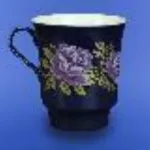 Tasse "Verseau" 0,700 l cobalt avec décalcomanie