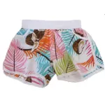 Short de bain femme tropical