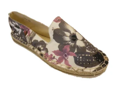 Espadrille à fleur   Réf 9137 